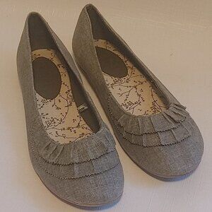 BEAUTIFUL Pure Alfred Sung Ballet Flats Sage Green Women's Size 8